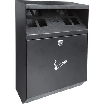 Odpadkový koš Nástěnný popelník pro vnitřní i venkovní použití, objem 3 l