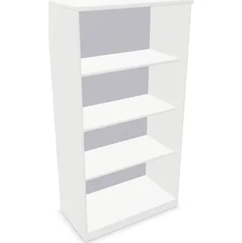 Policová skříň Kancelářská skříň - regál, v x š x h: 1545 x 800 x 445 mm, barva bílá