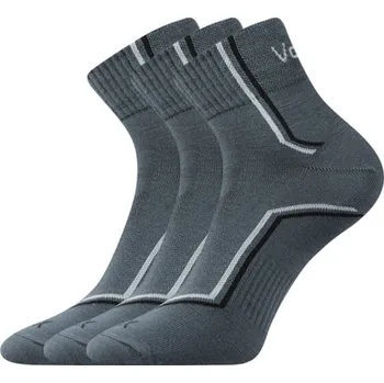 Pánská móda Ponožky VoXX 3 kusy v balení Kroton tmavě šedá Velikost: 39-42