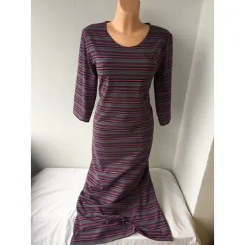 Dámské šaty Domácí pruhované šaty ALOZA M40, Barva Jako na obrázku 4, Velikost M40 , Materiál 100% bavlna