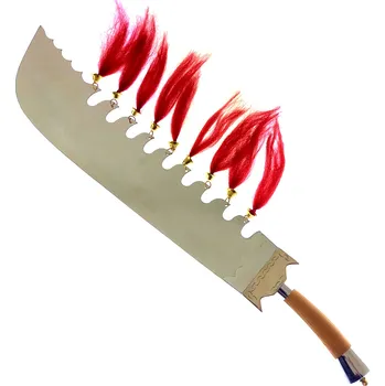 Replika zbraně Masivní čínská šavle "JIU HUAN DAO" s třásněmi a zvonci! II. jakost