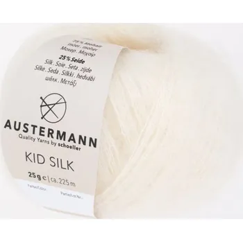 Příze Austermann Kid Silk 10 Přírodní (Kid Silk 10 NATUR)