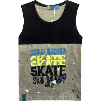 Chlapecké tílko Chlapecké letní tílko Kugo M0173 vel. 116-146 Barva: šedá, Velikost: 116