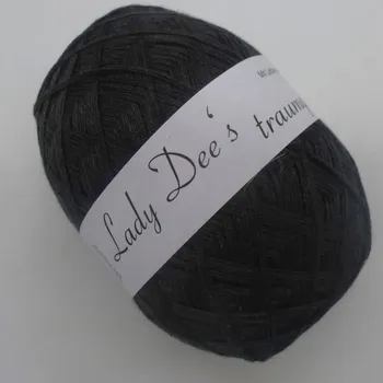 Příze Antracit 3n-250m (Lady Dee's Lace Garn - Anthrazit)