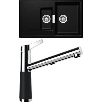 Granitový dřez Set Schock S8-5 (dřez Mono D-150 Magma + baterie SC-510.120 Magma)