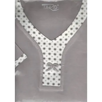 Dámské pyžamo Taro, dámské pyžamo 808-Cecylia, krátký rukáv, kakaová, vel. M