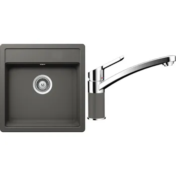 Granitový dřez Set Schock S11-3 (dřez Mono N-100S Silverstone + baterie SC-90 Silverstone)