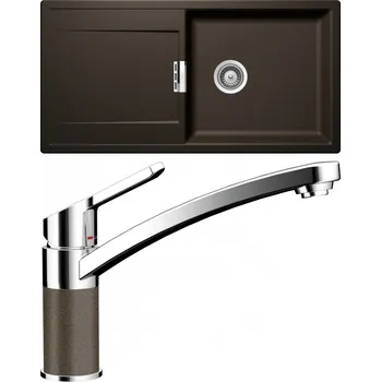 Granitový dřez Set Schock S9-3 (dřez Mono D-100L Bronze + baterie SC-90 Bronze)