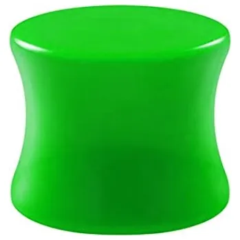 Piercing Šperky4U Akrylátový plug do ucha zelený - PL01095-08G