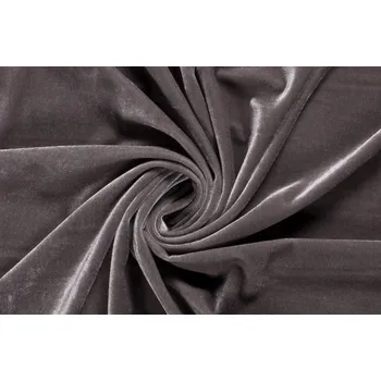 Oděvní samet s leskem v šedé barvě 03348/054