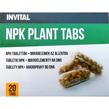 Hnojivo na vodní rostlinu Invital Tablety NPK + mikroprvky do dna 20 tabs