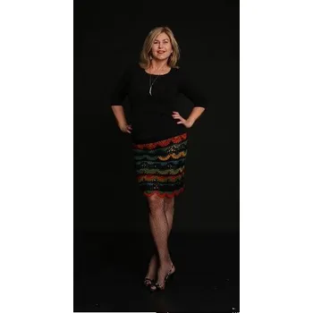 Příze Návod na háčkovanou sukni Sea Waves (Háčkovaná sukně z Zauberball)