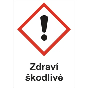 Značení Zdraví škodlivé GHS07 samolepící vinylová fólie A8 (74 x 52 mm)