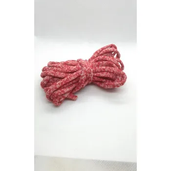 Textilní guma Kulatá ozdobná pruženka 5mm návin 5m červená