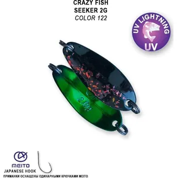 Umělá nástraha Plandavka Crazy Fish Seeker 29mm 2g color 122