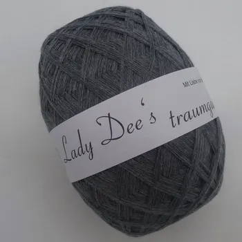 Příze Šedý melír 3n-250m (Lady Dee's Lace Garn - Grau Meliert)