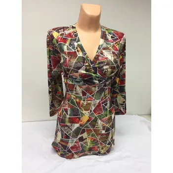 Dámská tunika dámské halenky, Barva Zelená, Velikost XXXL 54, Materiál 96% Viskoza 4% Lycra