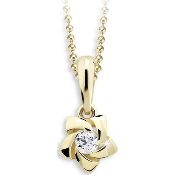 Přívěsek Cutie Jewellery Zlatý přívěsek pro děti C2201Z-CZ White