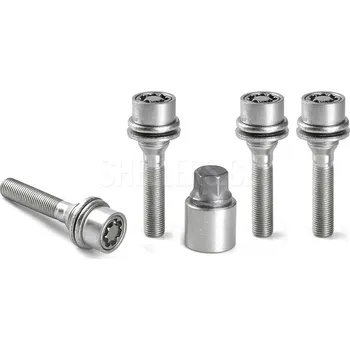 Autodoplněk Pojistné bezpečnostní šrouby M12x1,25x56 plochá + podložka, klíč 17, SICUSTAR VNPC56