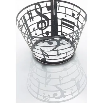 Košíček na cupcake s hudebním motivem