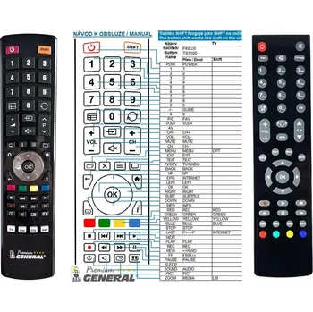 Dálkový ovladač General FINLUX TS7100 - náhradní dálkový ovladač