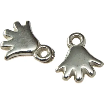 Nailee Piercing/přívěšek do nehtu stříbrná ruka 1ks výprodej