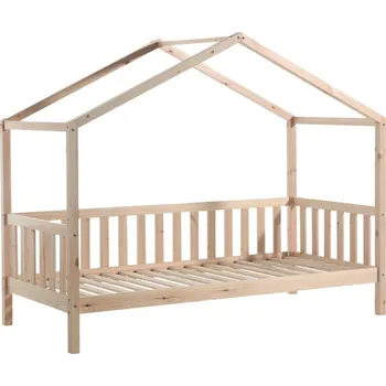 Dětská postel Borovicová dětská postel Vipack Dallas se zábranou 90 x 200 cm