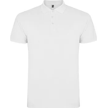 ROLY Polokošile STAR pánská krátký rukáv E6638-01-XXXXL Bílá 4XL