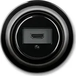 Zásuvka komunikační HDMI, černá, porcelán, ABB Decento 5014K-C00432 N