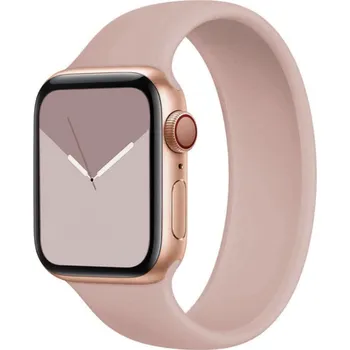 Příslušenství k chytrým hodinkám Navlékací silikonový řemínek pro Apple Watch velikost M Velikost: 42/44/45mm Starorůžová