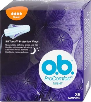 Hygienické tampóny Johnson & Johnson O.B. Procomfort Night Super Tampons 36 ks