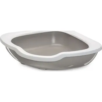 Toaleta pro kočku Imac Rohová toaleta s vysokým okrajem 51 x 51 x 15,5 cm béžová