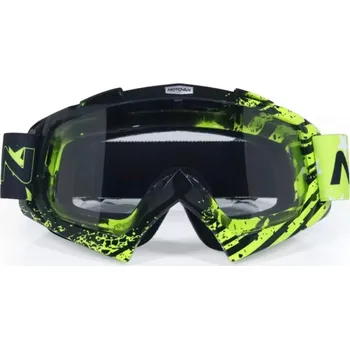 Motocyklové brýle Brýle pro motokros dětské zelené profi (Dětské moto brýle minicross / pitbike /čtyřkolka)