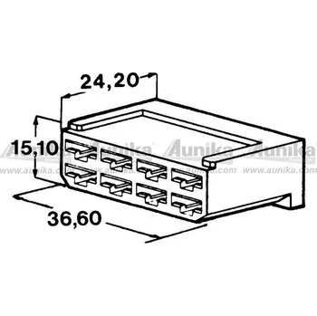 Kryt 8 ks dutinky 6,3 mm 428998