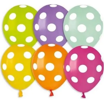 Balónek Nafukovací balónek puntík 13cm 5"