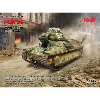Plastikový model 1:35 FCM 36 French WWII Light Tank