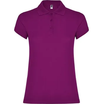 ROLY Polokošile STAR dámská krátký rukáv E6634-71-XL XL Purpurová