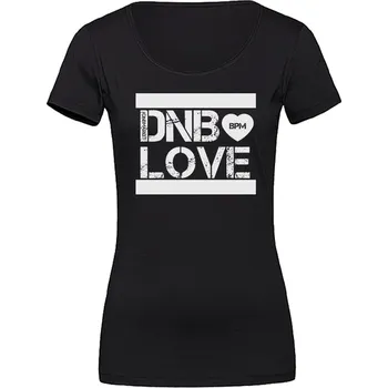 Dámské tričko DNBMARKET.CZ Dámské tričko 1 DNB Love 2018 Velikost: M, Barva: Černá