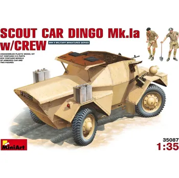 Plastikový model 1:35 Scout Car Dingo Mk.1a w/ Crew
