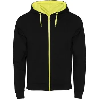 pracovní mikina ROLY Mikina Fuji pánská na zip E1105-02221-XL XL Černá/žlutá