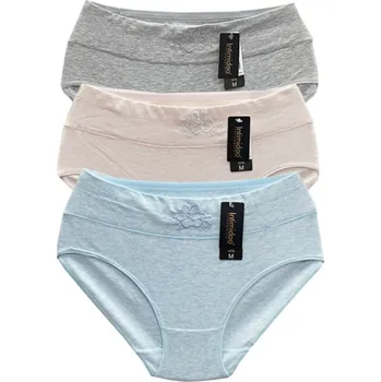 Kalhotky Dámské kalhotky Intimidao mix barev C-1076 (3 ks v balení ) Barva: Mix barva, Velikost: XL