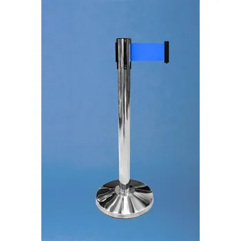 Plotový sloupek EXPOINT Zahrazovací sloupek NEREZ se širokým pásem Název: barva pásu modrá