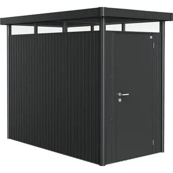 Zahradní domek Plechový zahradní domek Biohort HighLine HS 134 x 254 cm tmavě šedý metalický