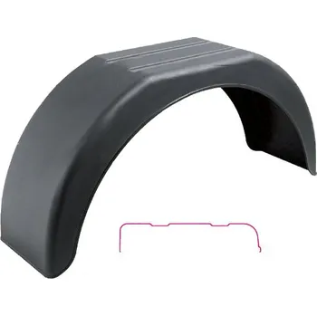 Blatník karosérie Domar Blatník plast černý lomený 13" 200 mm