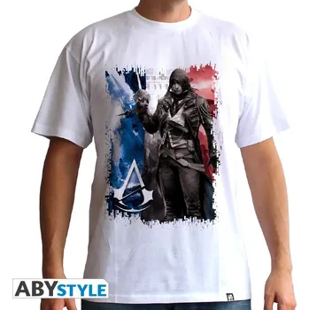 Pánské tričko Pánské tričko Assassin's Creed 5 - Trikolora Velikost: M