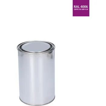 barva na kov barva antikorozní polomatná na zinek RAL4006 - dopravní fialová, 1 kg