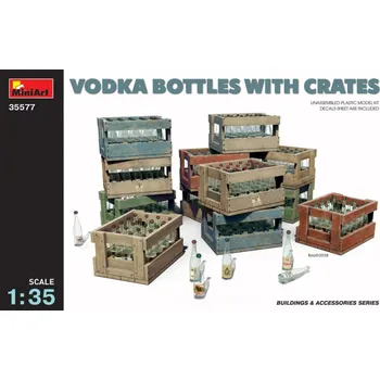 Plastikový model 1:35 Vodka Bottles with Crates