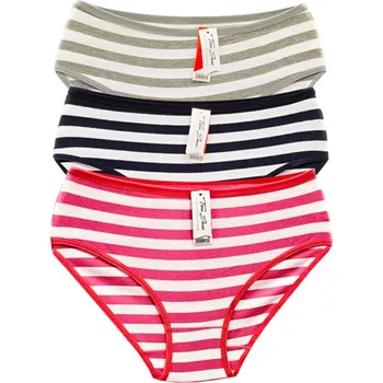 Kalhotky Tinasan Dámské bavlněné kalhotkyTinasan M718-Mix barev (3 ks v balení ) Barva: Vícebarevné 2, Velikost: XXL