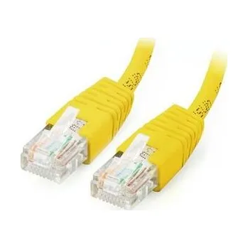 Síťový kabel GEMBIRD Patch kabel RJ45, lisovaná koncovka, Cat 5e UTP, 0.25m, žlutý