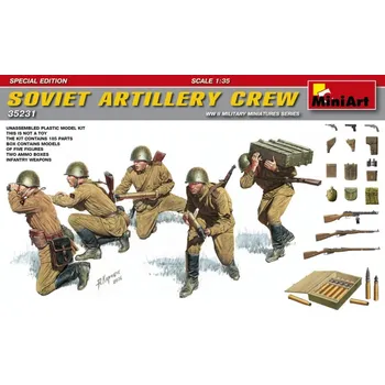 Plastikový model 1:35 Soviet Artillery Crew (5 figurek)